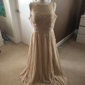 Champagne bridesmaid dress